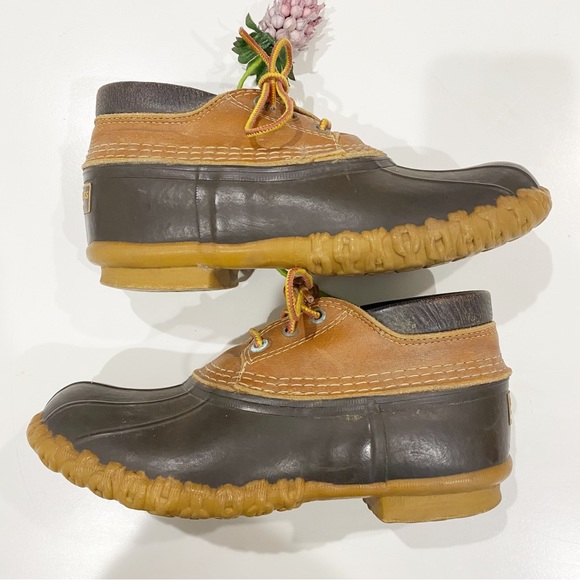 L.L. Bean Shoes Ll Bean Brown Bean Boots Waterproof Rubber Duck